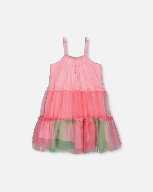 Color Block Tulle Dress