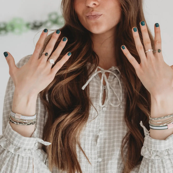 Seashell Beach Vibe Hair Tie Rings