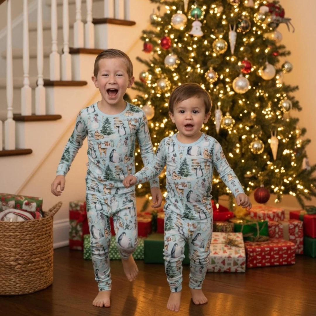 Sky Winter Woodland Pajama Set