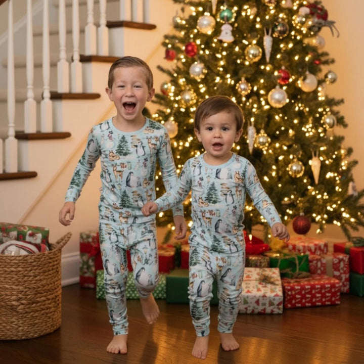 Sky Winter Woodland Pajama Set