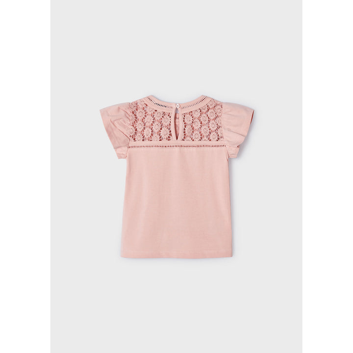 Peach Lace Shirt