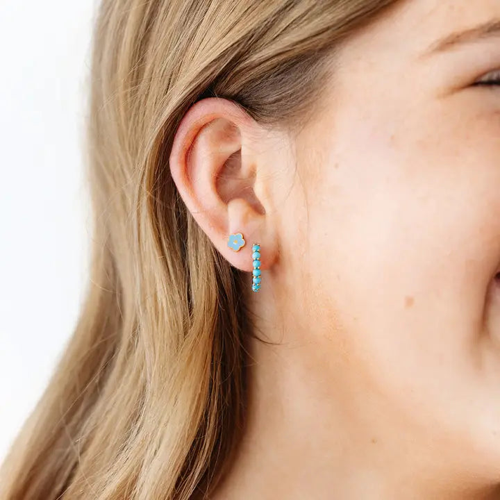 Turquoise Hoop Earrings