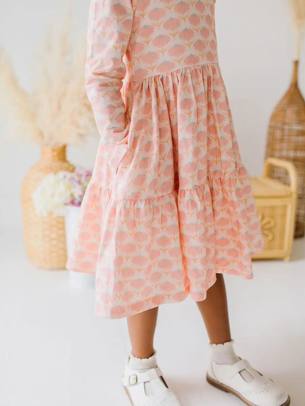 Gwendolyn Ruffle Dress in Petal Pop