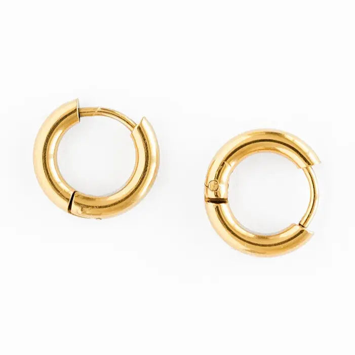 Endless Hoop Stud Earrings - Hypoallergenic