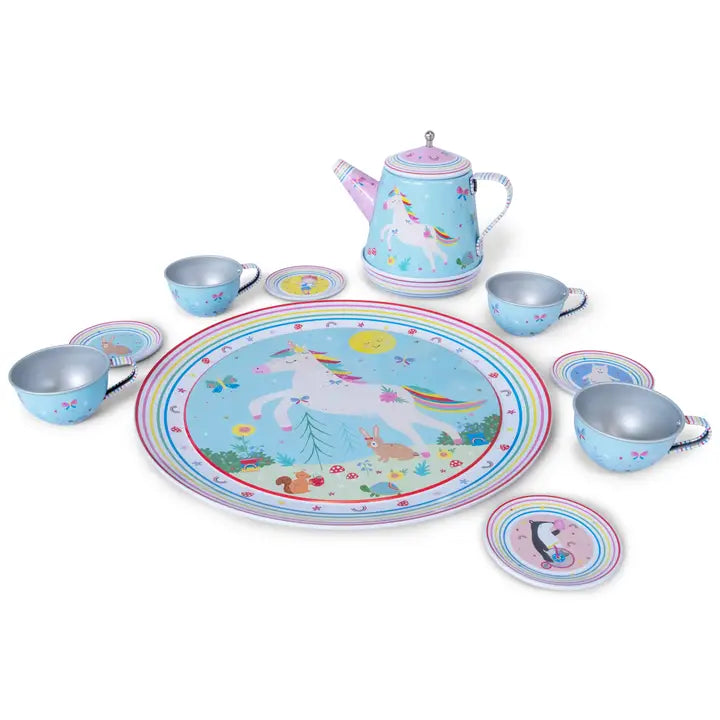 Rainbow Fairy  11pc Music Tea Set