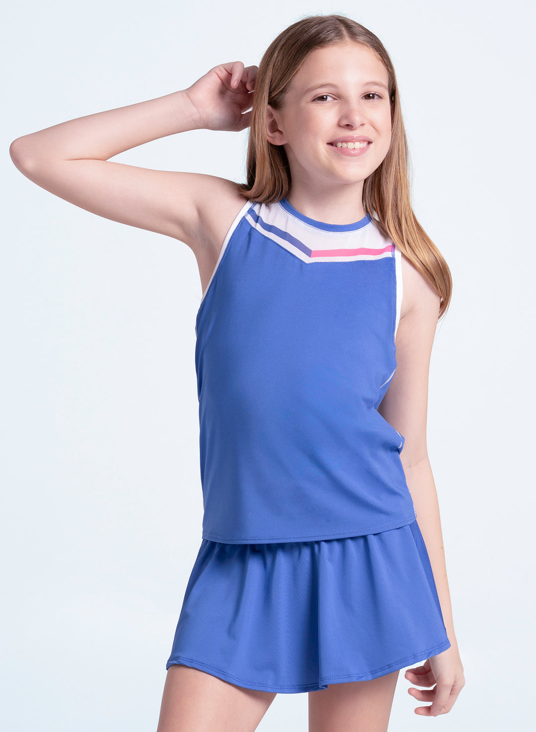 Line Flounce Skirt – Parisian Blue