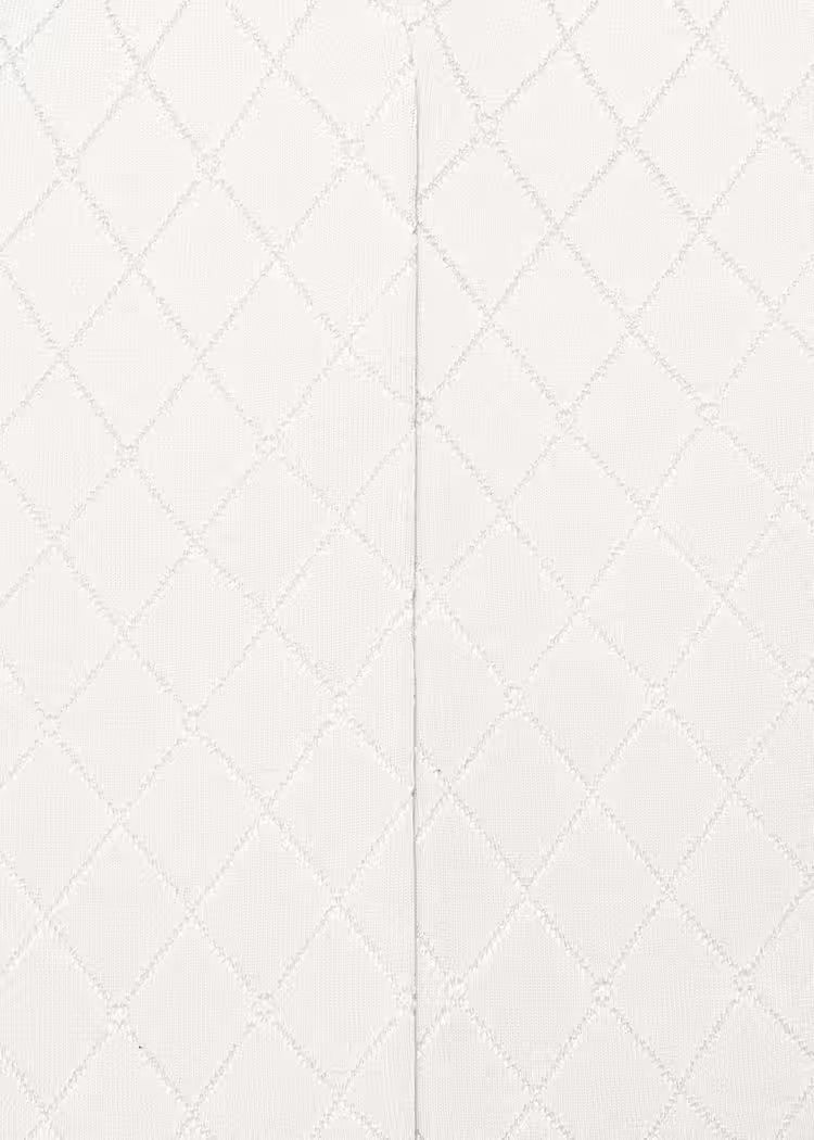 Cream Diamond Jacquard Tight