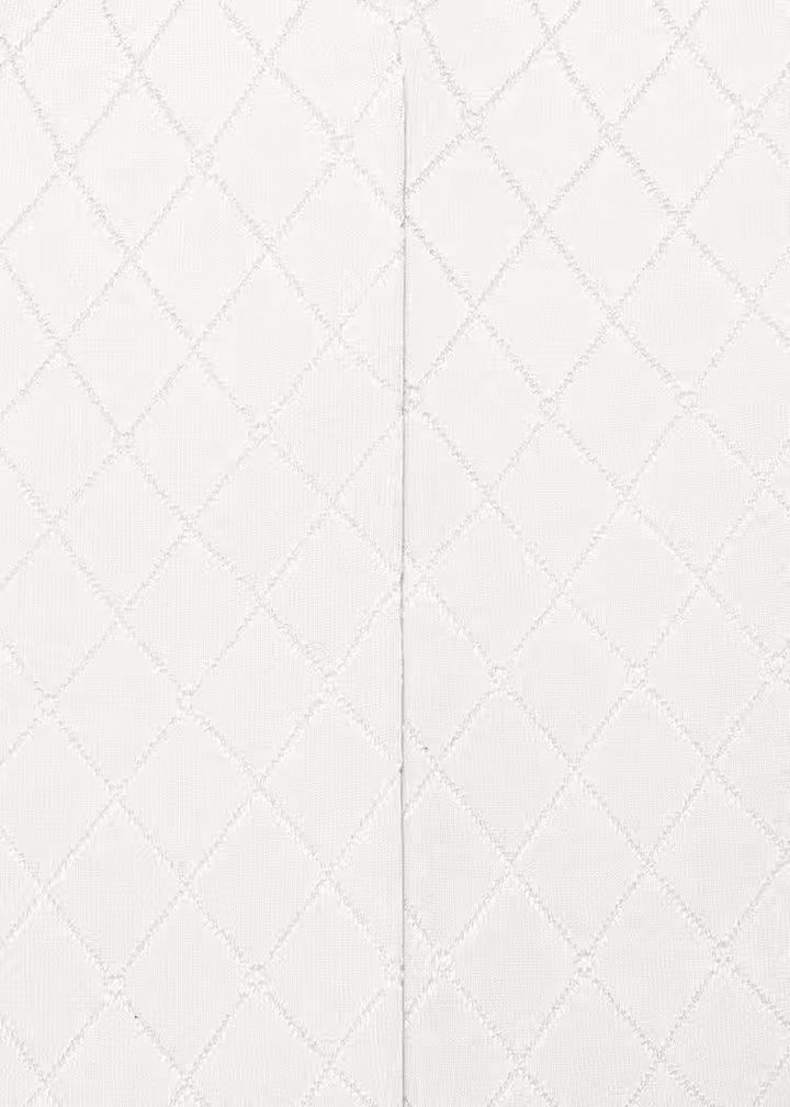 Cream Diamond Jacquard Tight
