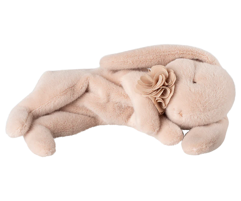 Sleeping Bunny Plush Small Powder