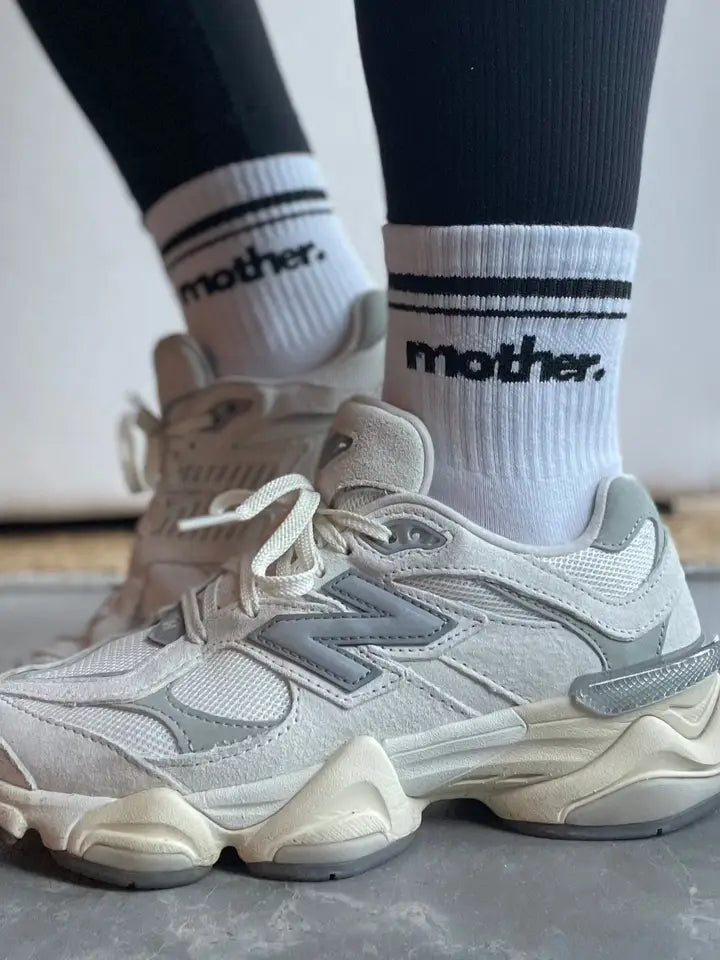 Mother. Throwback Half Crew Striped Socks