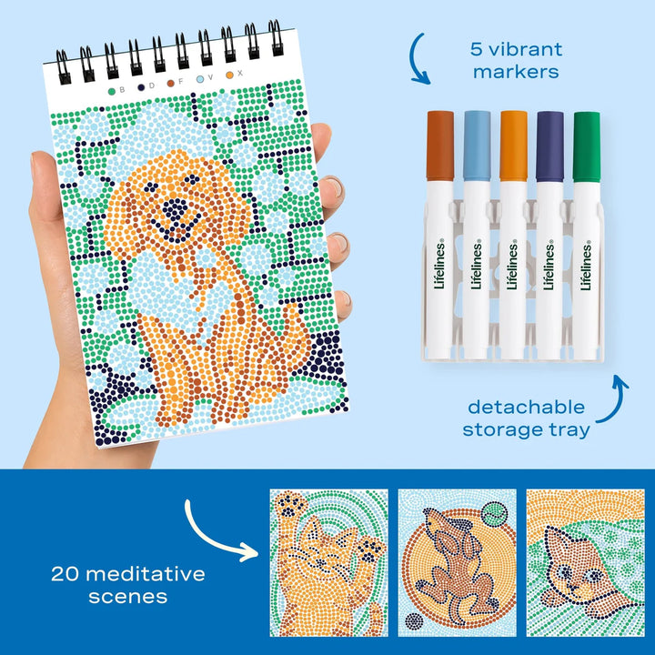 FlowArt® Mini Dot-by-Letter Furry Friends