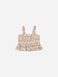 Load image into Gallery viewer, Plumeria Cropped Peplum Tank
