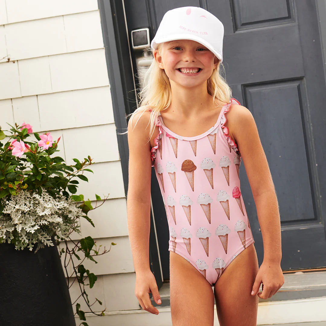 Girls Claire Suit - Neapolitan Ice Cream Cones