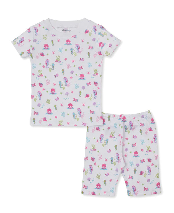 Seahorse Surprises Short Baby Pajama Set