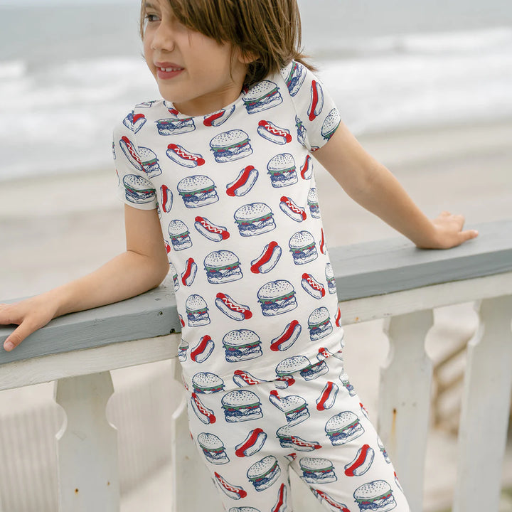Hamburger Hotdog Bamboo Pajama Set