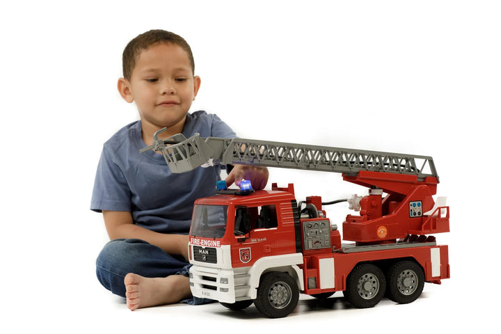 Man TGA Fire Engine with Ladder, Water Pump and Light &amp; Sound