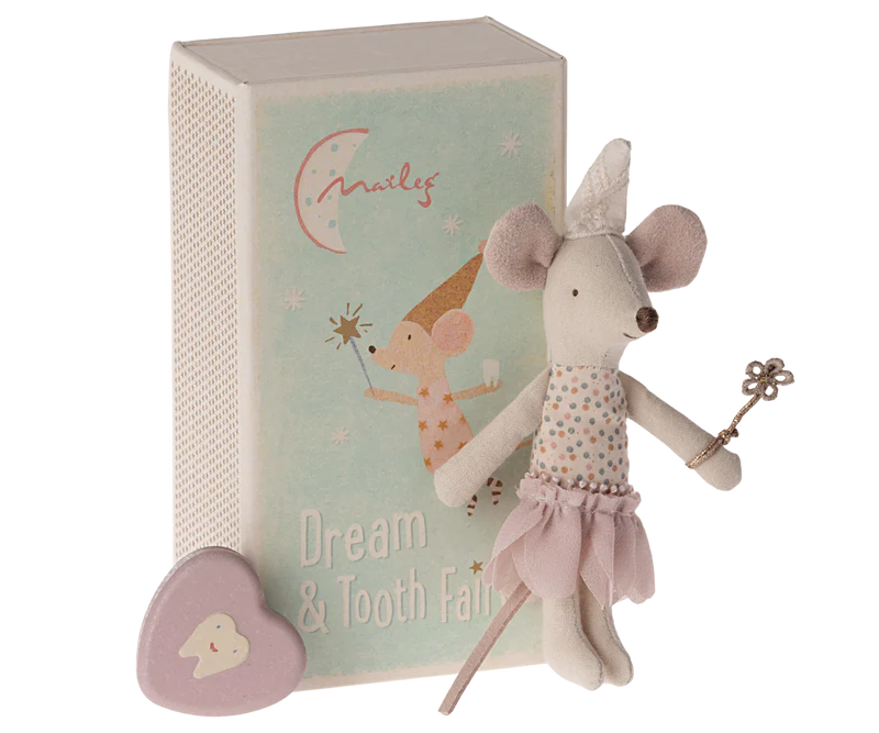 Tooth Fairy Mouse Little Sister in Matchbox
