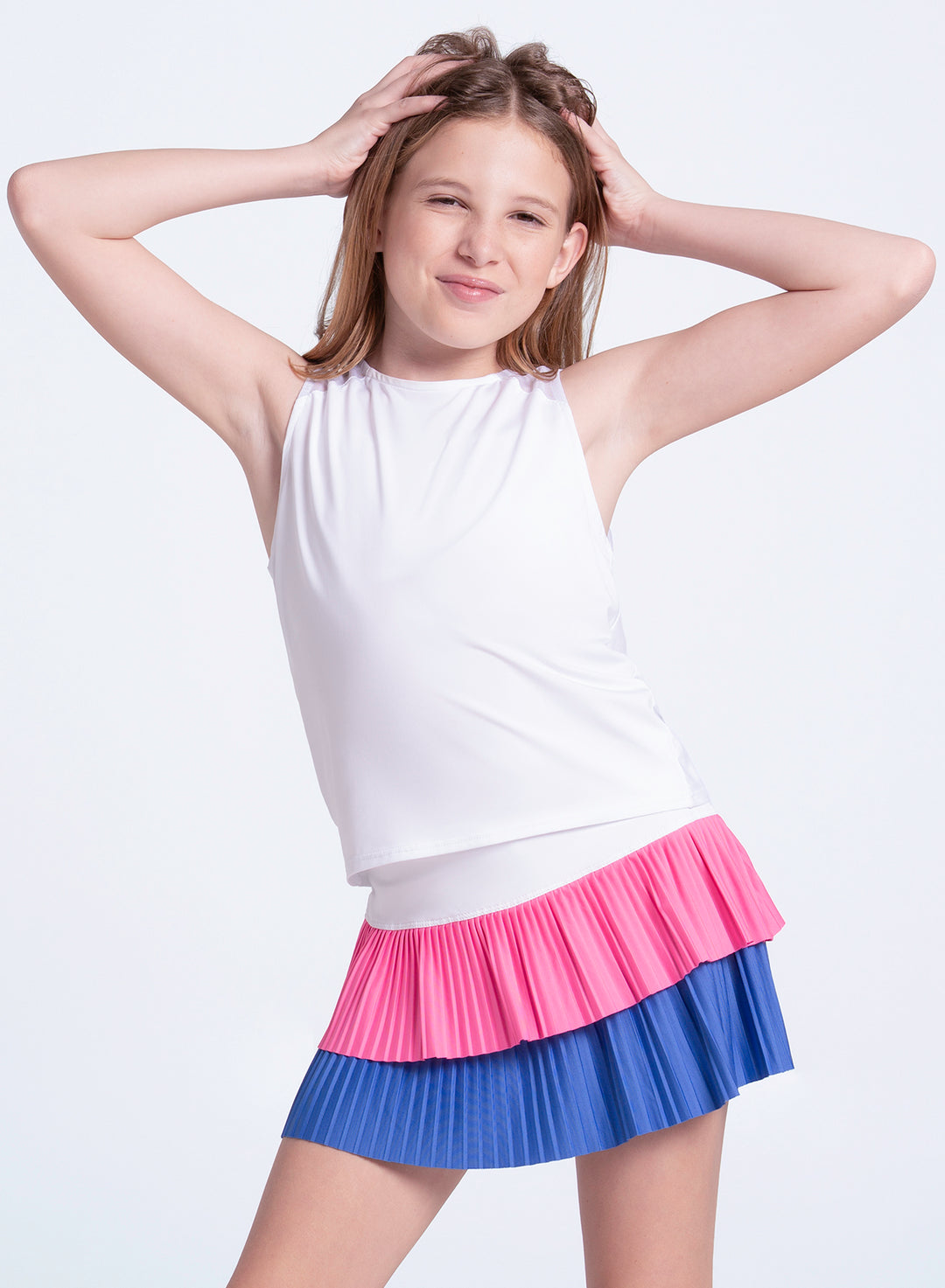 Doubles Pleated Skirt – Parisian Blue