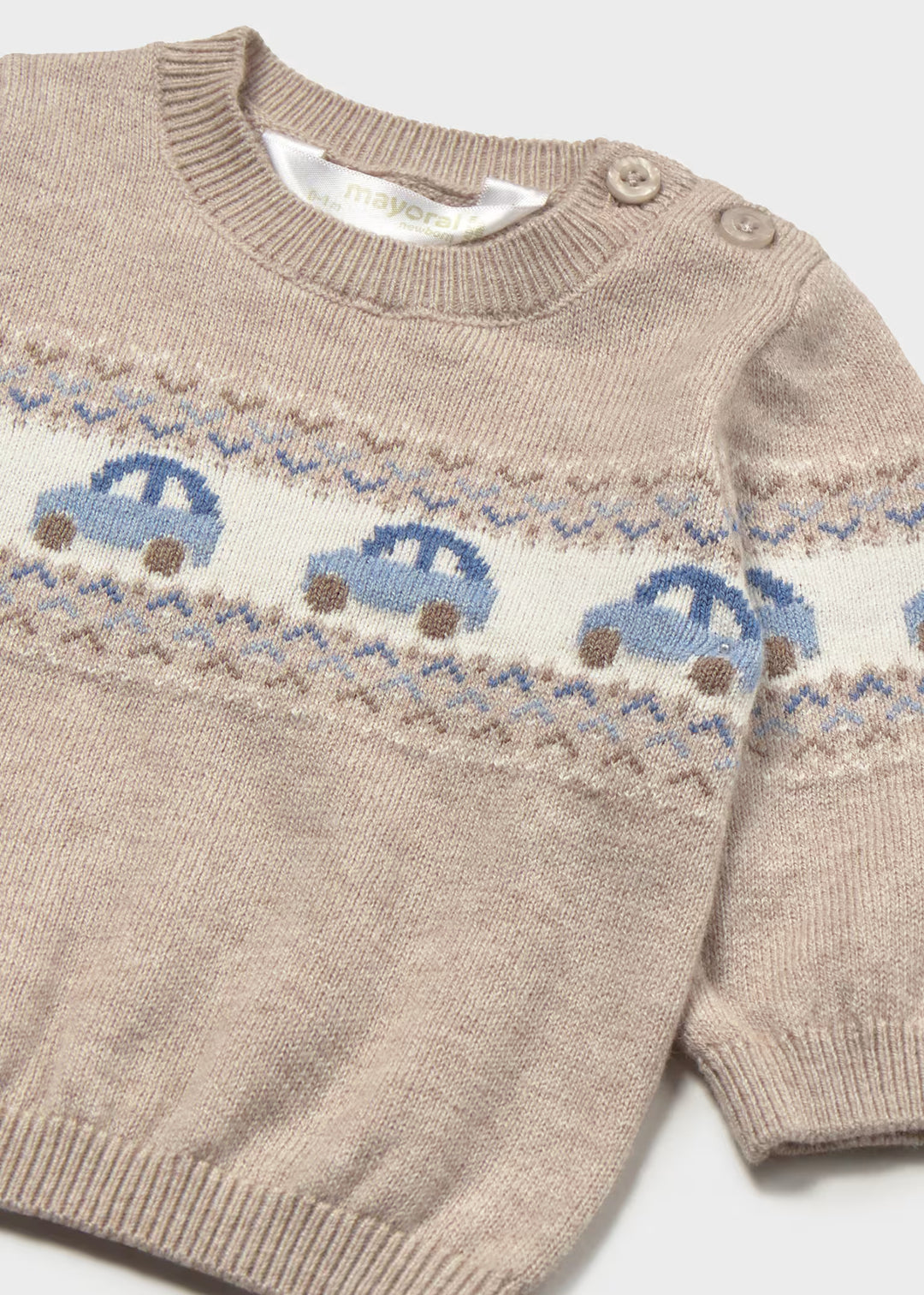 Jacquard Car Sweater