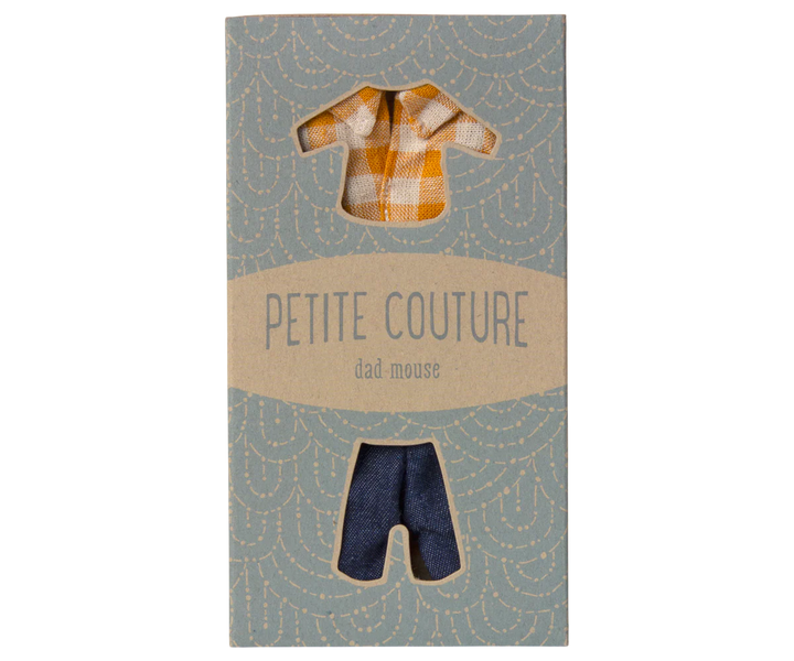 Yellow Checked Shirt and Pants Dad Mouse