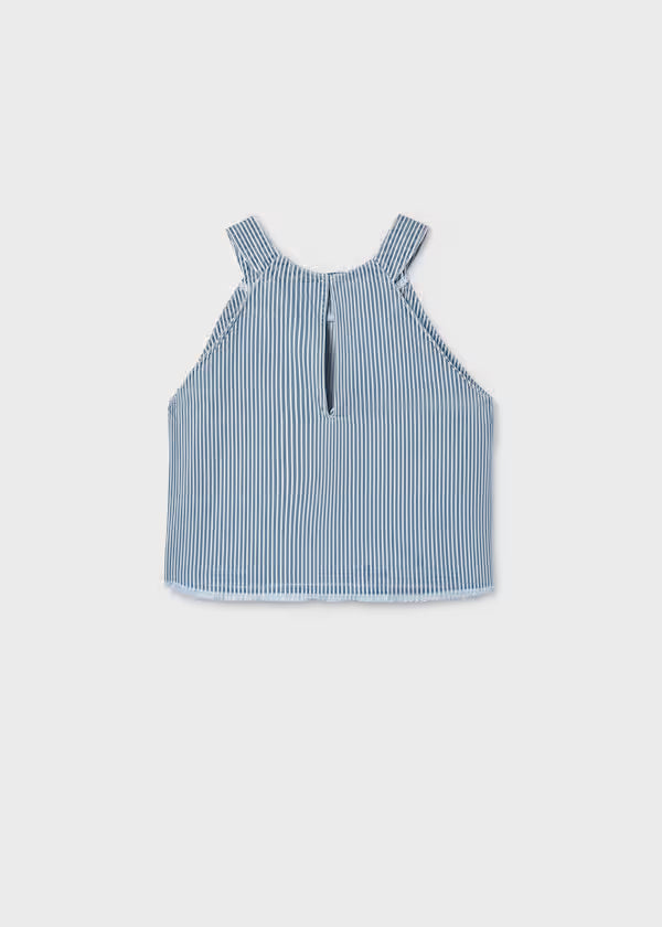 Striped Denim Top