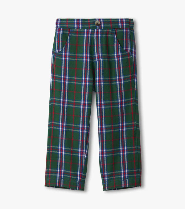 Holiday Plaid Straight Leg Pant