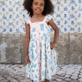 Load image into Gallery viewer, Girls Gabriela Dress - Lisbon Coast
