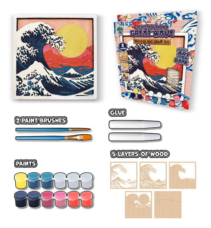 Great Wave Wood Art