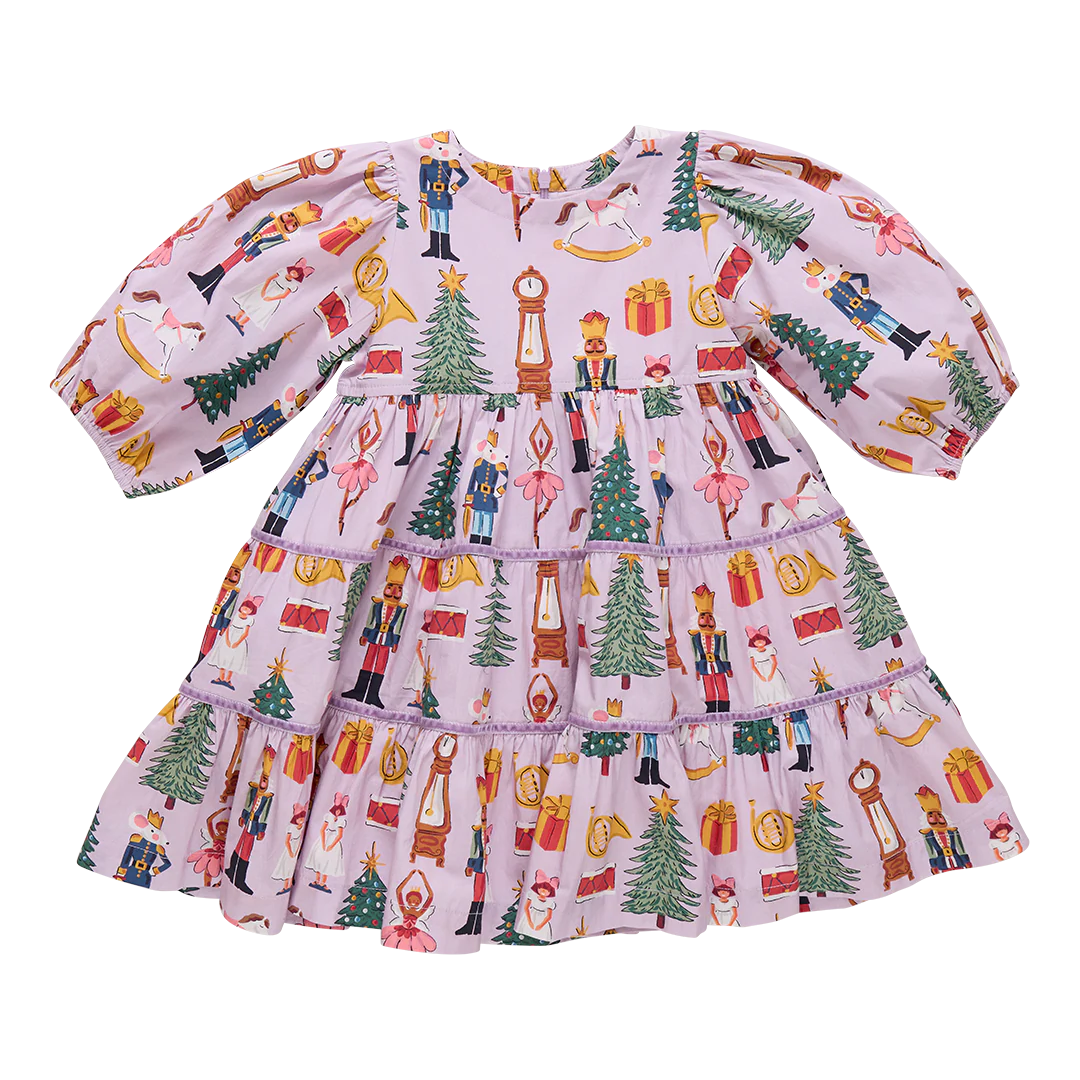 Peachy Dress Lavender Nutcracker