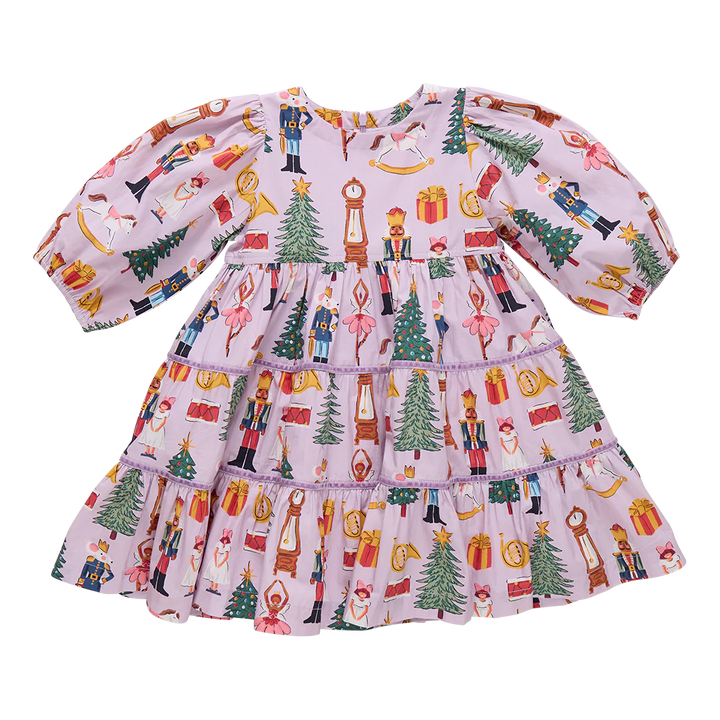 Peachy Dress Lavender Nutcracker