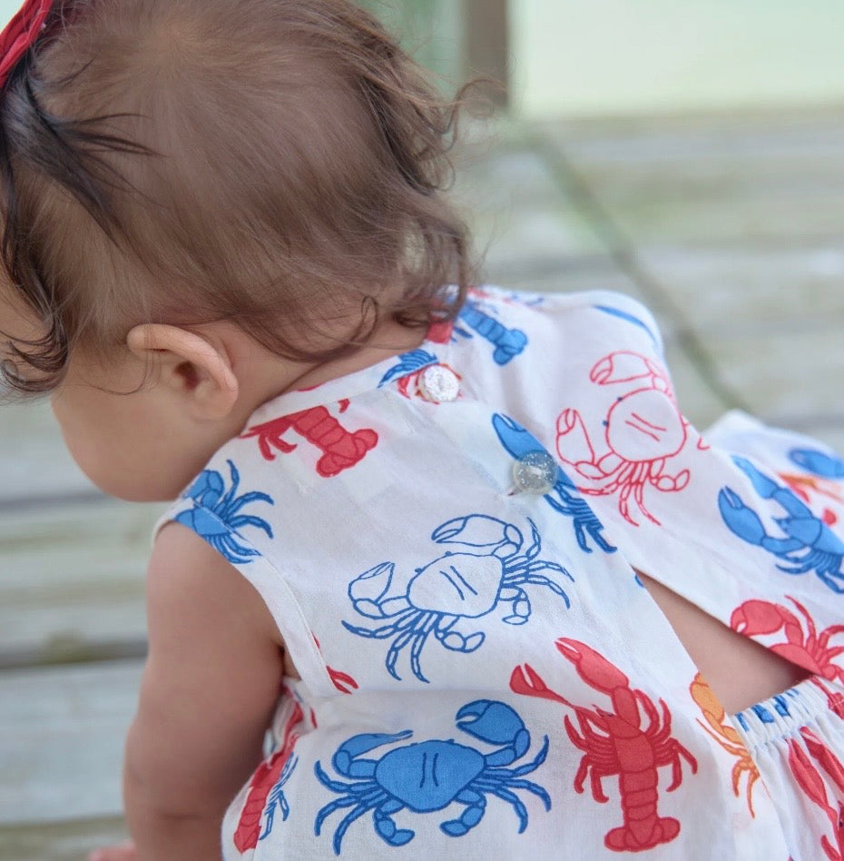 Baby Girls Jaipur 2pc Set Lobsters & Crabs