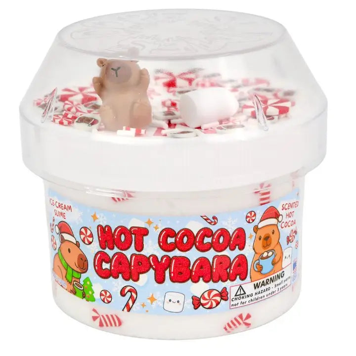 Hot Cocoa Capybara Christmas Slime