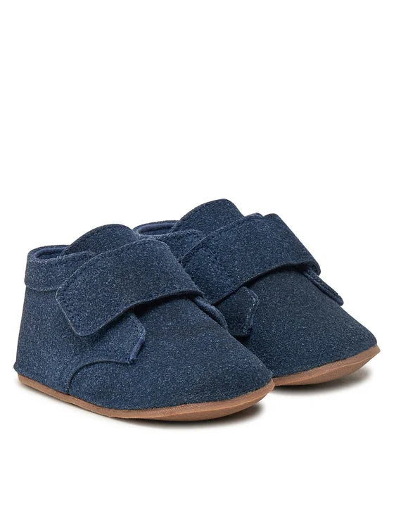 Blue Suede Booties