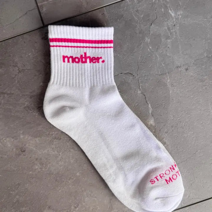 Mother. Throwback Half Crew Striped Socks