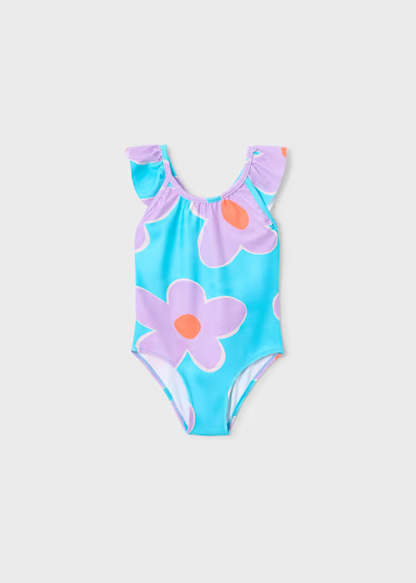 Bold Flower Ruffle Swimsuit