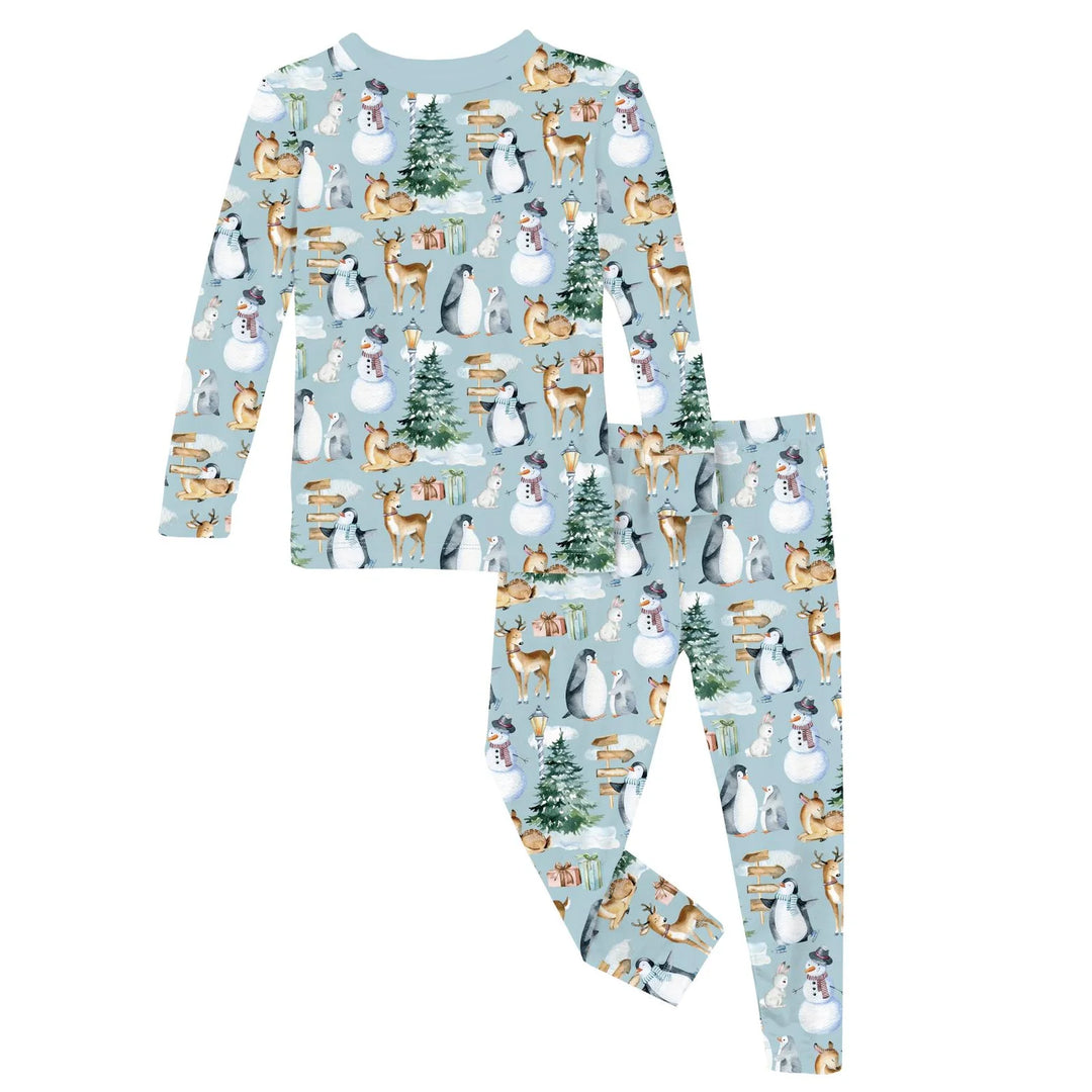 Sky Winter Woodland Pajama Set