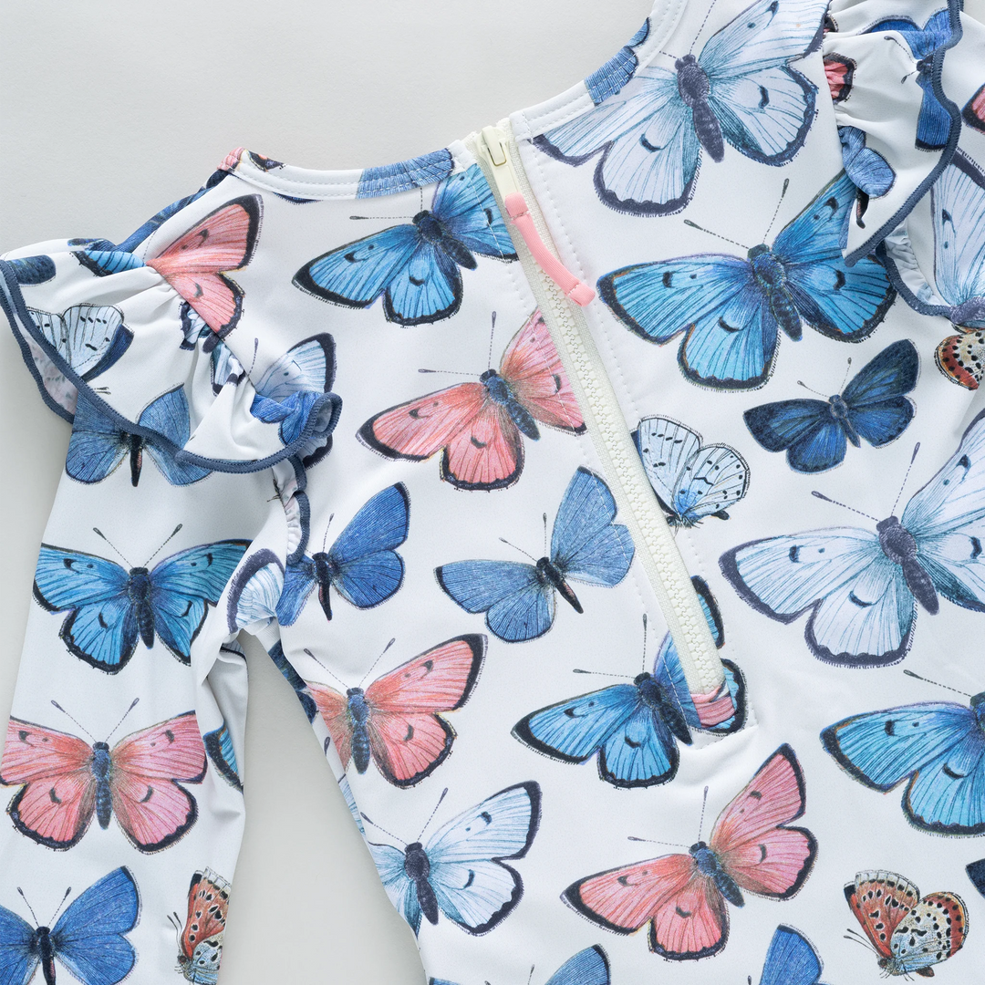 Rachel Suit Blue Butterflies