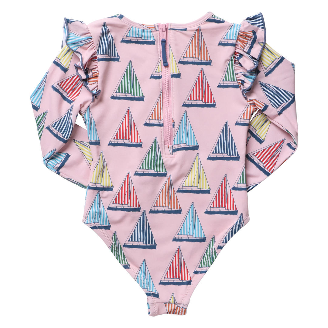 Girls Rachel Suit Pink Regatta