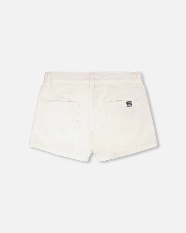 Stretch Twill Skort White