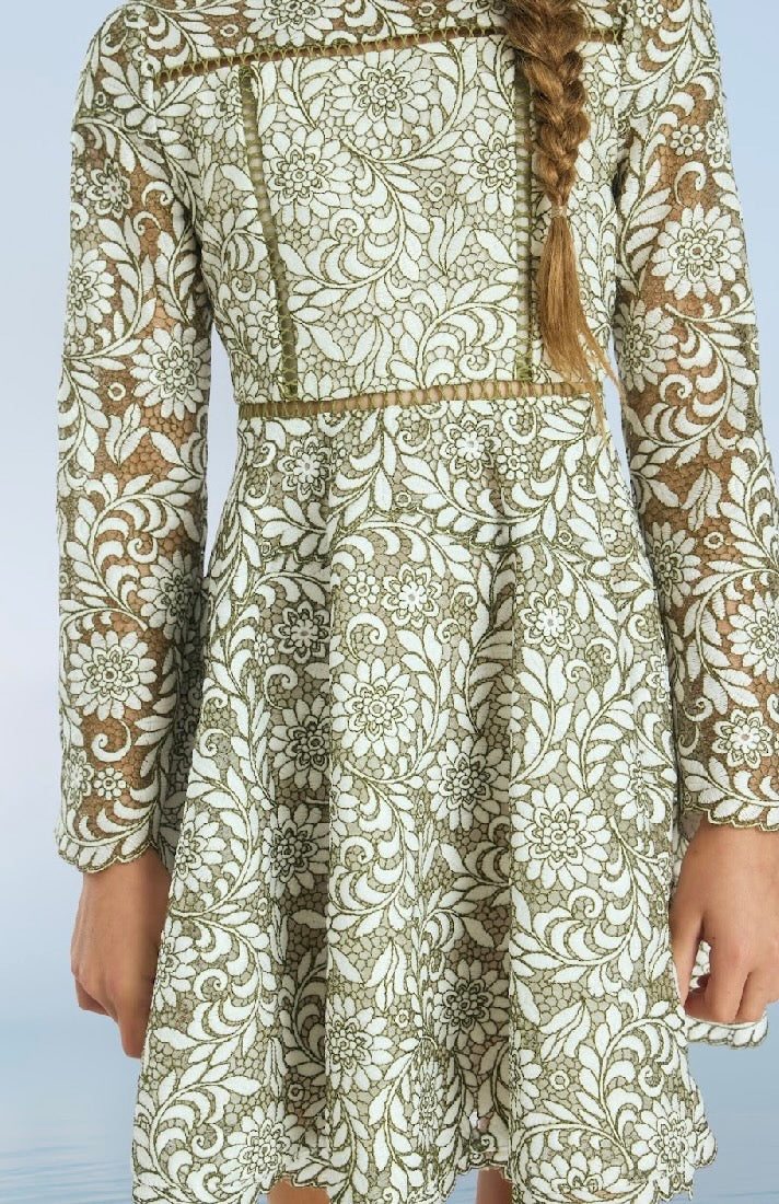 Primrose Embroidery Mini Dress