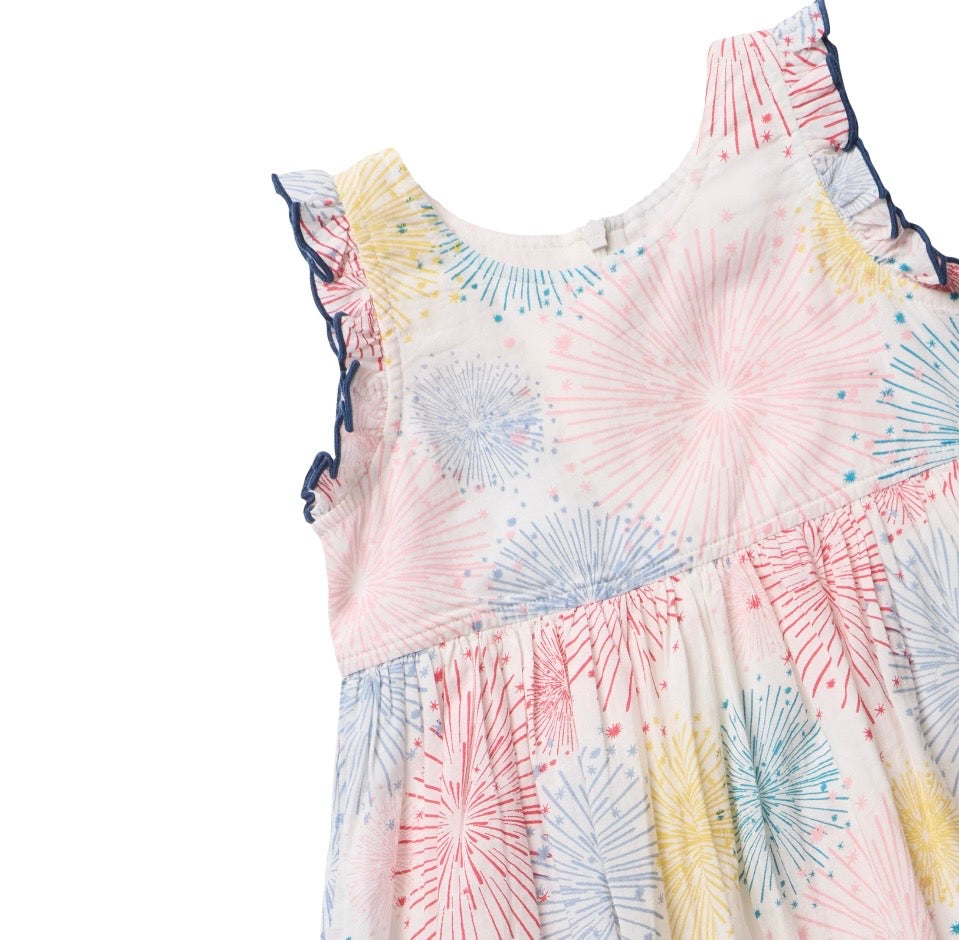 Girls Kelsey Dress Fireworks