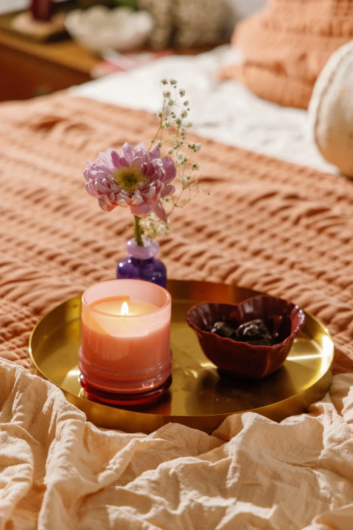 Stack 7 oz Candle Saffron Rose