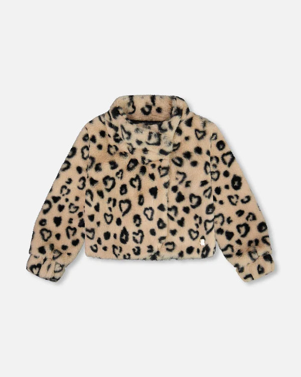 Leopard Faux Fur Jacket