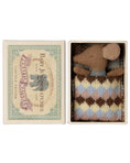 Load image into Gallery viewer, Sleepy Wakey Baby Mouse in Matchbox Blue
