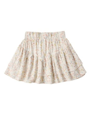 TIERED MINI SKIRT SUMMER GARDEN
