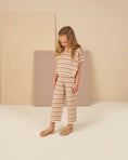 Load image into Gallery viewer, Honeycomb Stripe Knit Wide Leg Pant
