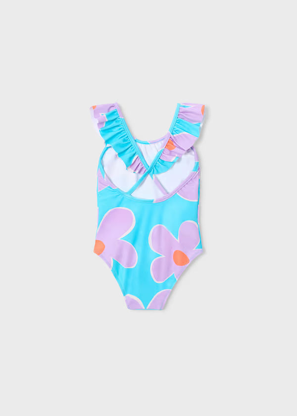 Bold Flower Ruffle Swimsuit