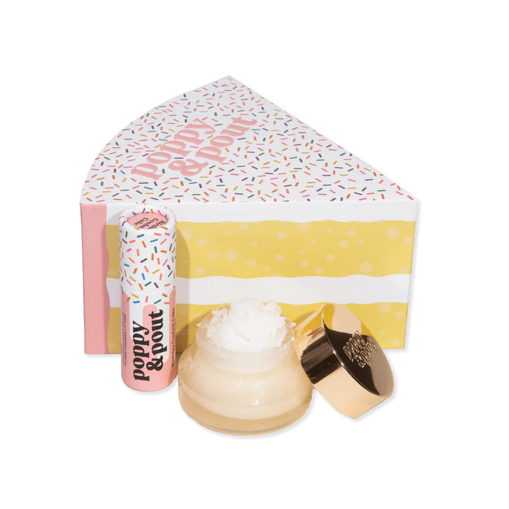 Poppy & Pout Birthday Confetti Cake Duo