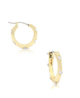 Load image into Gallery viewer, Hoop Earrings with CZ
