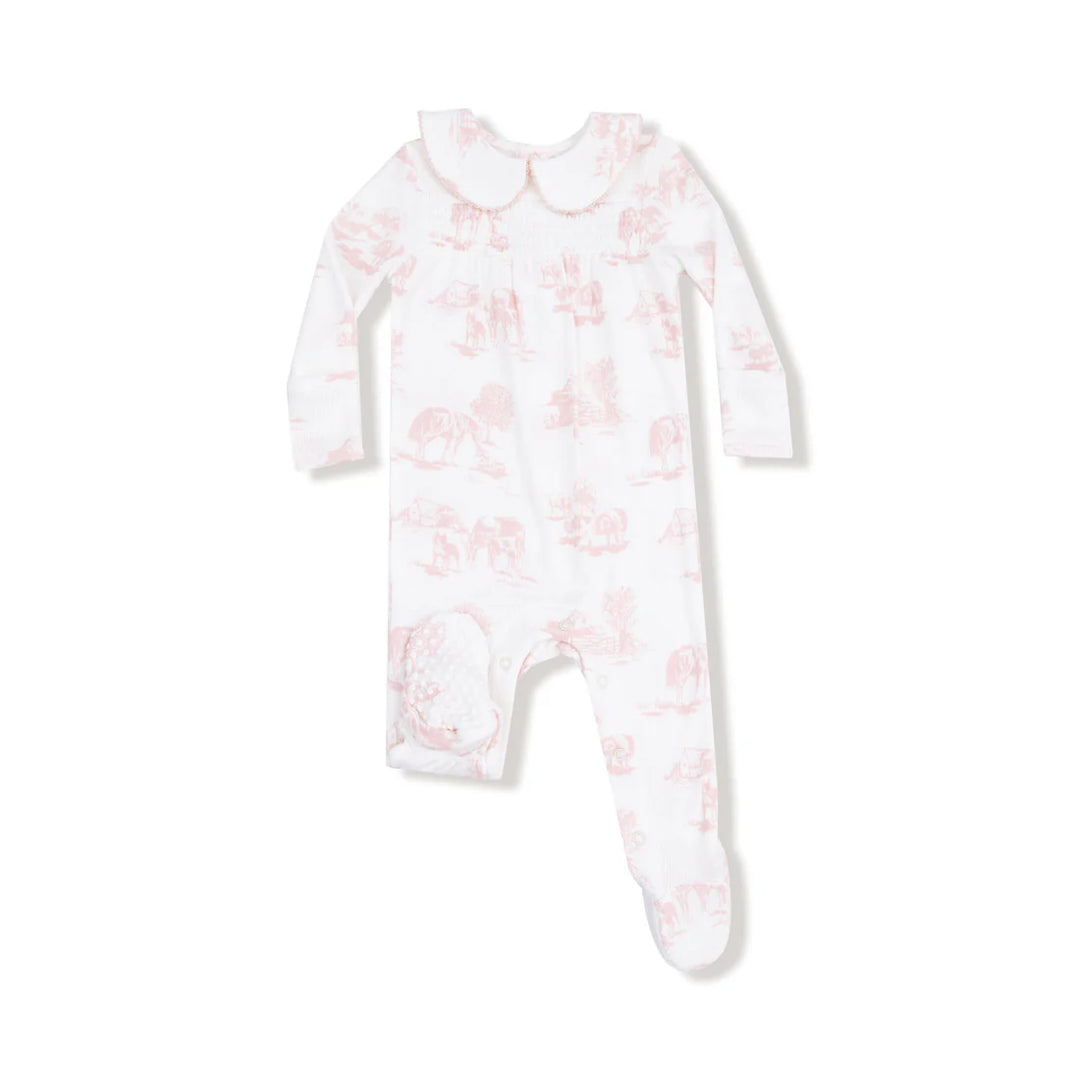 Peter Pan Farm Toile Footie